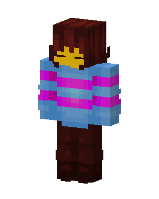 Blue Player Girl skin, 3D preview