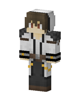 White Coat Swordsman skin, 3D preview