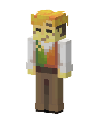 Vested Gentleman skin, 3D preview