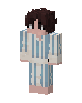 White Player Boy skin, 3D preview