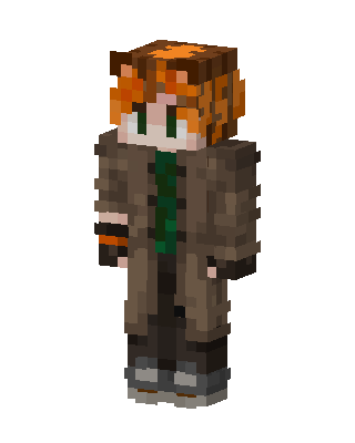 Ginger Trenchcoat Minecraft skin