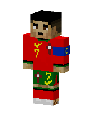 Red Soccer Captain Minecraft skin