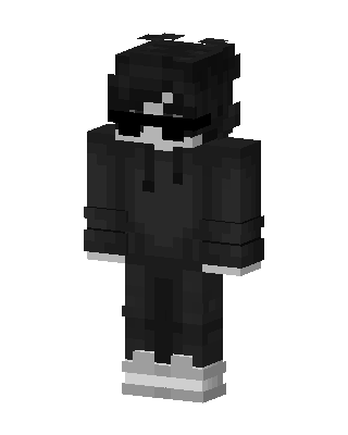 Black Ninja Boy skin, 3D preview