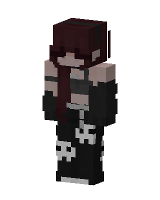 Black Player Girl skin, 3D preview