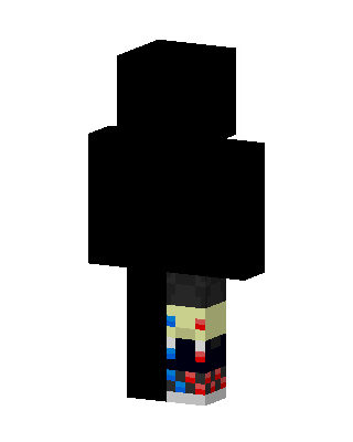 Black Player Boy skin, 3D preview
