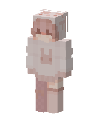 White Animal Girl skin, 3D preview