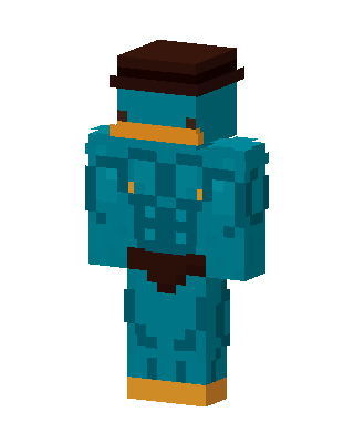 Teal Mob Boy Minecraft skin