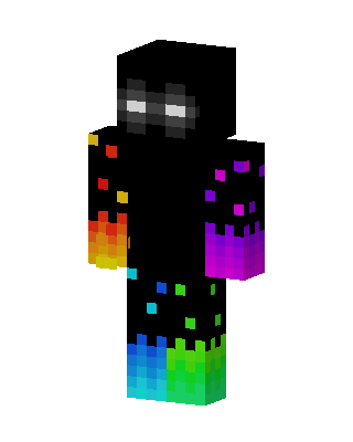 Rainbow Shadow skin, 3D preview