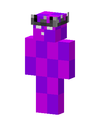 Purple Crowned Monster skin, 3D preview