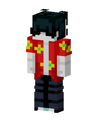 Hawaiian Shirt Boy skin, 3D preview