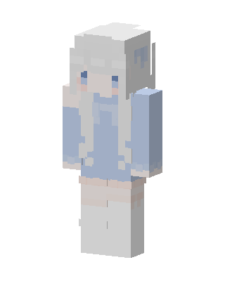 Frosty Sweater Girl skin, 3D preview