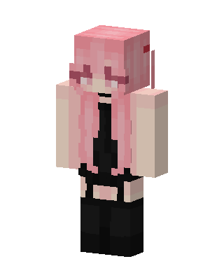 Pink Goth skin, 3D preview