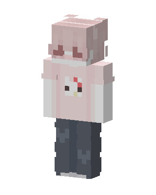 Pink Kitty Tee skin, 3D preview
