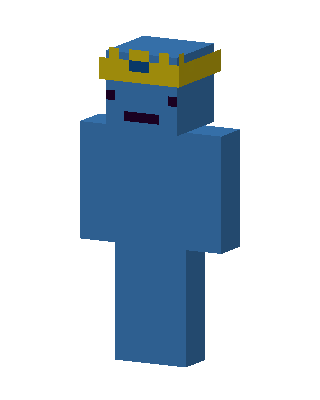 Blue King Minecraft blue skin