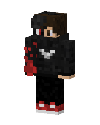 Black Villain Boy skin, 3D preview