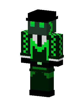 Green Player Boy skin, 3D preview