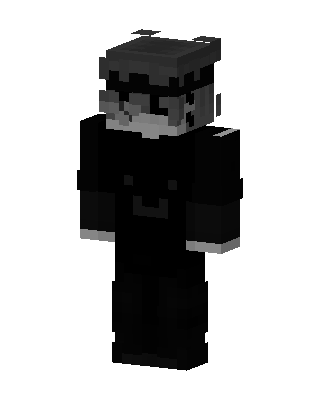 Monochrome Toon skin, 3D preview