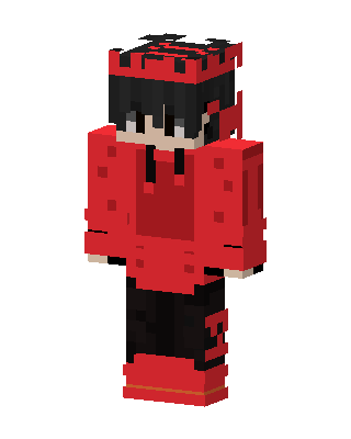 Red Player Boy Minecraft red skin