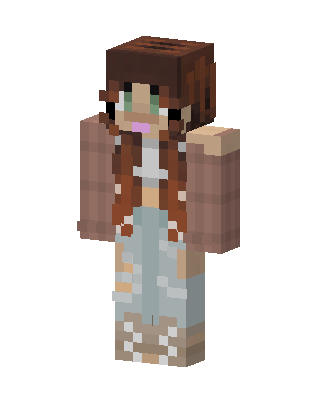 Brown Player Girl Minecraft skin