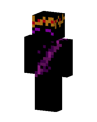 Crowned Enderman skin, 3D preview