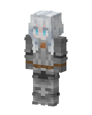Silver Knight skin, 3D preview