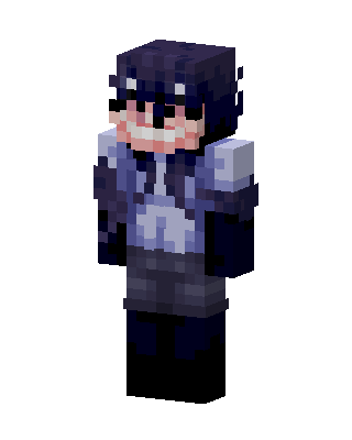 Grinning Night Hoodie skin, 3D preview