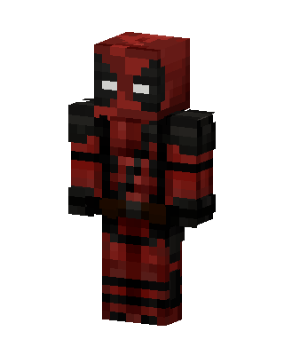 Deadpool skin, 3D preview
