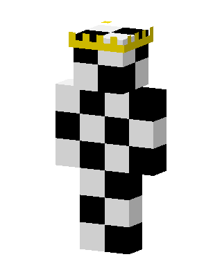 Checkered King skin, 3D preview