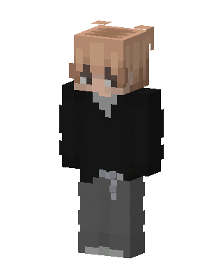 Black Player Boy skin, 3D preview