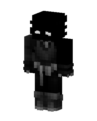 Black Masked Villain Boy skin, 3D preview