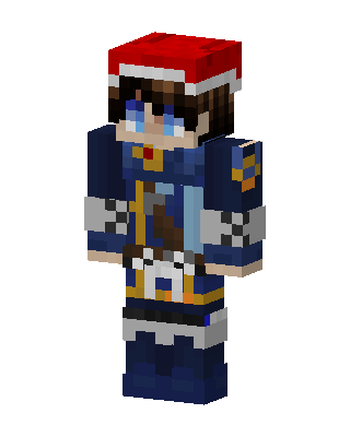 Blue Holiday Boy skin, 3D preview
