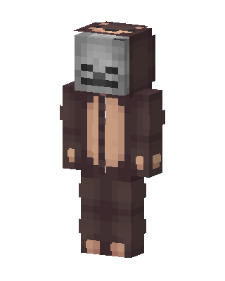 Skeleton Onesie skin, 3D preview