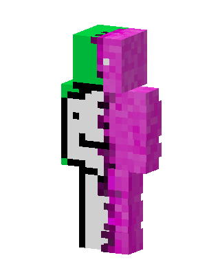 Dream Pink Split Minecraft skin