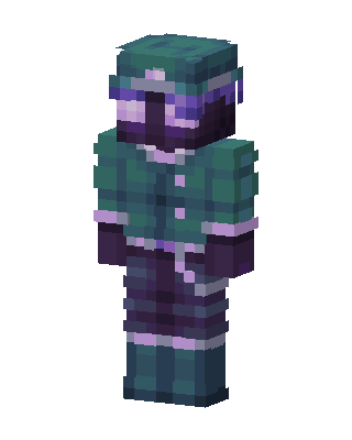 Teal Void Soldier skin, 3D preview