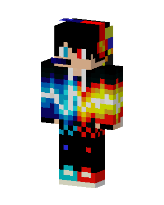 Fire And Ice Minecraft skin