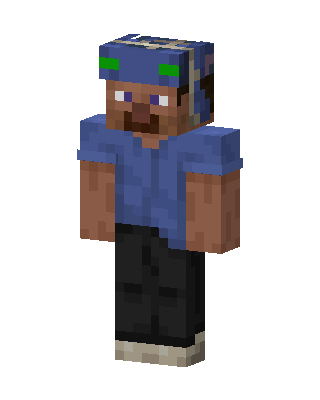 Blue Cap Steve Minecraft skin
