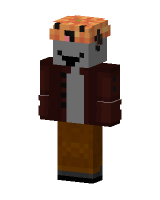 Pizza Hat Guy skin, 3D preview