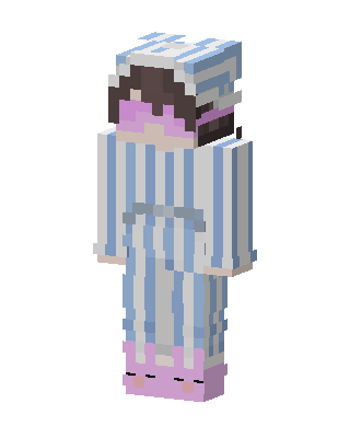 Blue Cutie Girl Minecraft blue skin