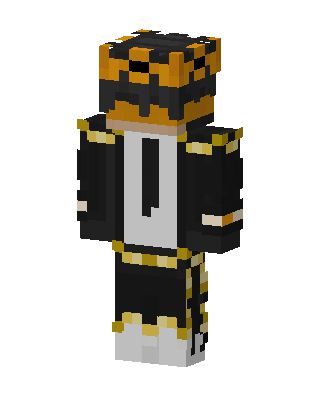 Golden Crown Suit skin, 3D preview