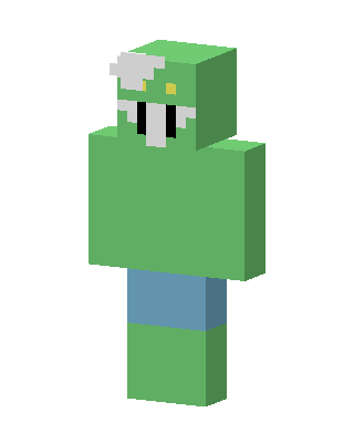 Green Fanged Blob skin, 3D preview