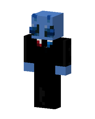 Blue Suit Slime skin, 3D preview