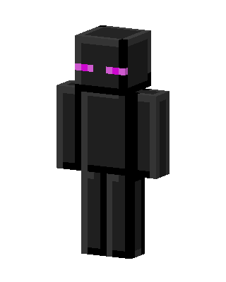 Enderman skin, 3D preview