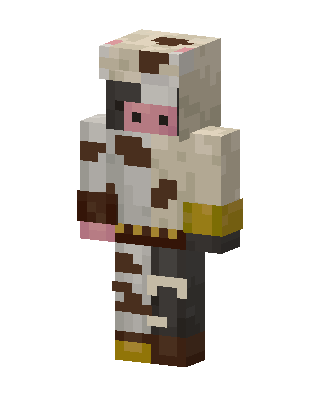 Half Sheep Half Cow skin, 3D preview