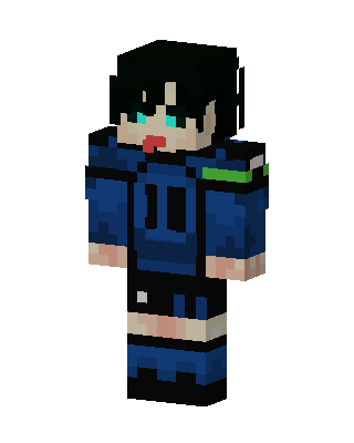 Isagi Yoichi skin, 3D preview