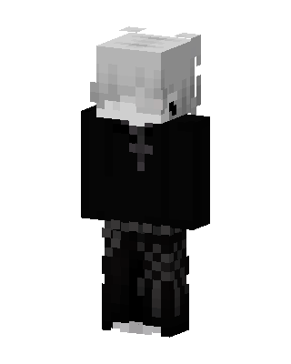 Gothic Priest skin, 3D preview