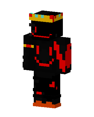 Black Crowned Villain Boy Minecraft skin