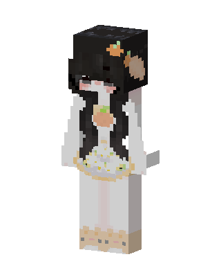 White Dress Girl Minecraft white skin