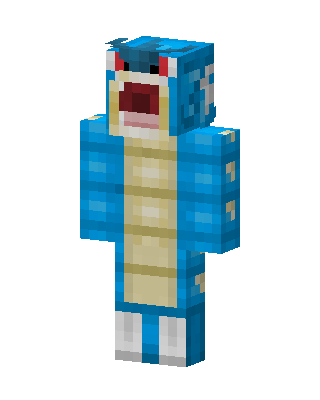 Gyarados skin, 3D preview