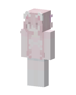 Pink Bunny Girl skin, 3D preview