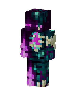 Corrupted Ender skin, 3D preview